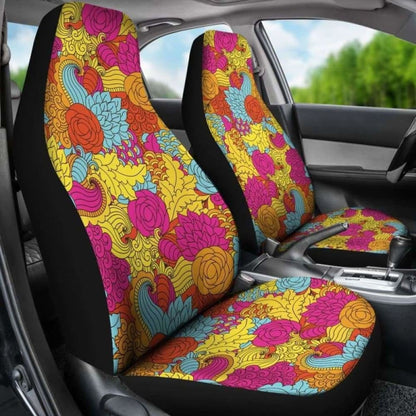 Colorful Abstract Pattern Car Seat Covers