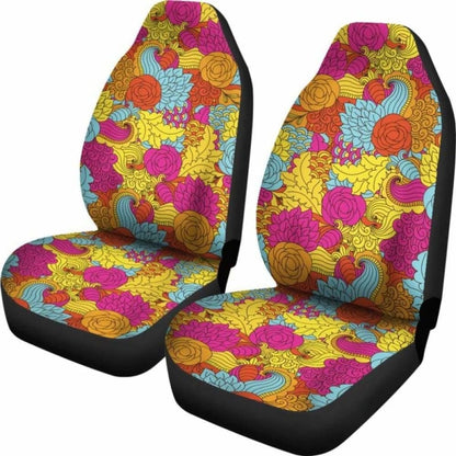 Colorful Abstract Pattern Car Seat Covers