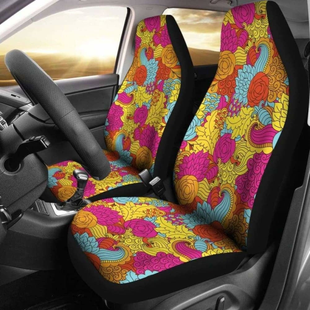 Colorful Abstract Pattern Car Seat Covers