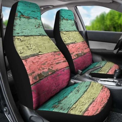 Rainbow Pastel Car Seat Covers