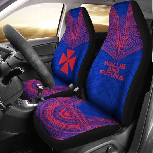 Wallis And Futuna Flag Polynesian Chief Car Seat Cover