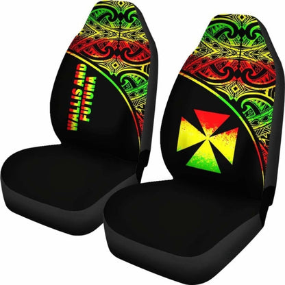 Wallis And Futuna Polynesian Car Seat Covers - Reggae Curve -