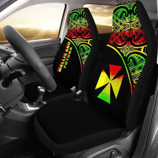 Wallis And Futuna Polynesian Car Seat Covers - Reggae Curve -