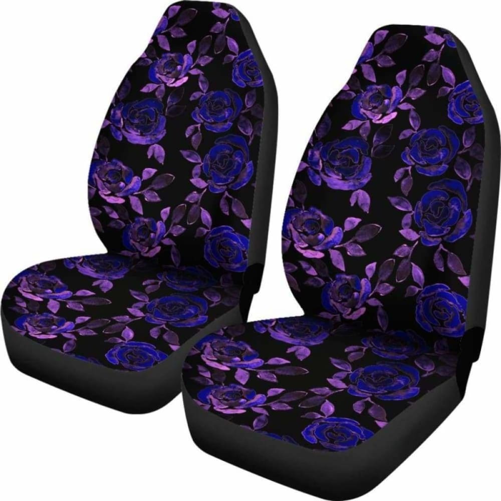 Purple Flowers Car Seat Covers