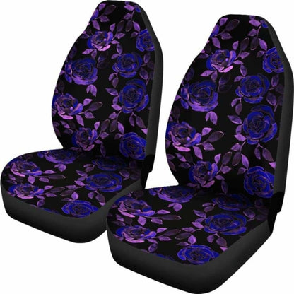 Purple Flowers Car Seat Covers