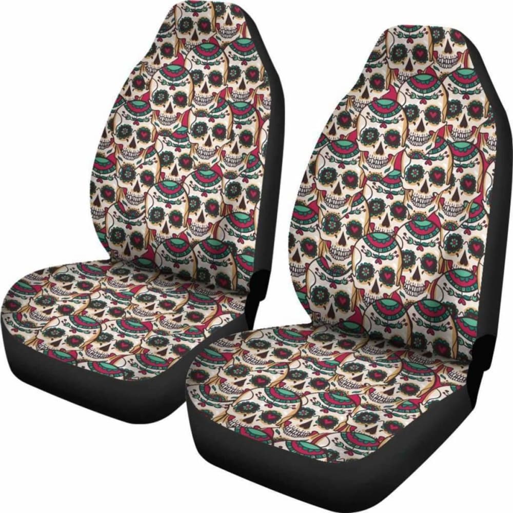 Skull Heart Art Car Seat Covers Amazing Gift Ideas