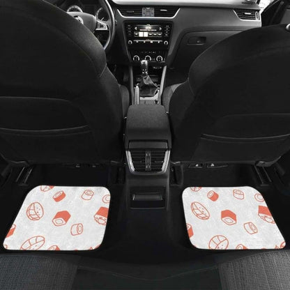 Sushi Pattern Front And Back Car Mats