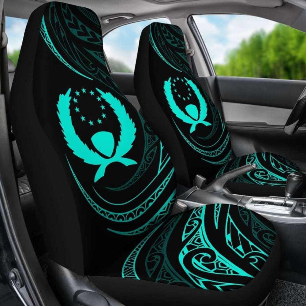 Pohnpei Islands Car Seat Covers - Turquoise - Frida Style -