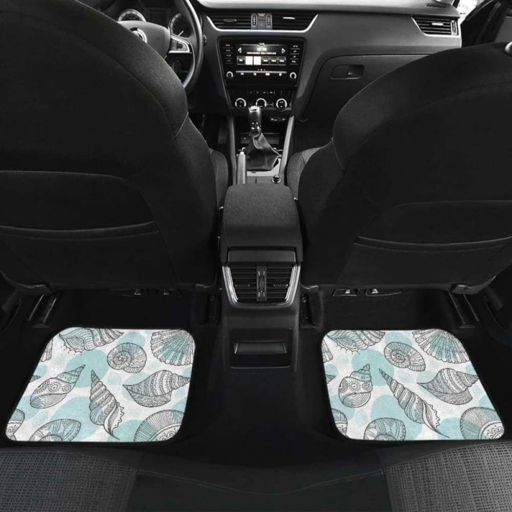 Shell Polynesian Tribal  Front And Back Car Mats
