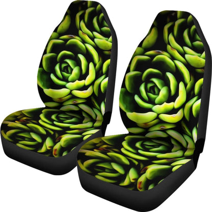 Car Seat Covers Green Flower Succulents Amazing Gift Ideas