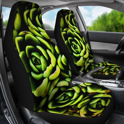 Car Seat Covers Green Flower Succulents Amazing Gift Ideas