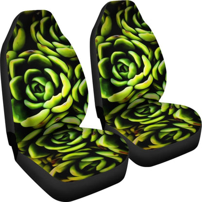 Car Seat Covers Green Flower Succulents Amazing Gift Ideas