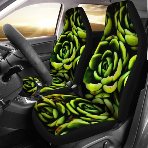 Car Seat Covers Green Flower Succulents Amazing Gift Ideas