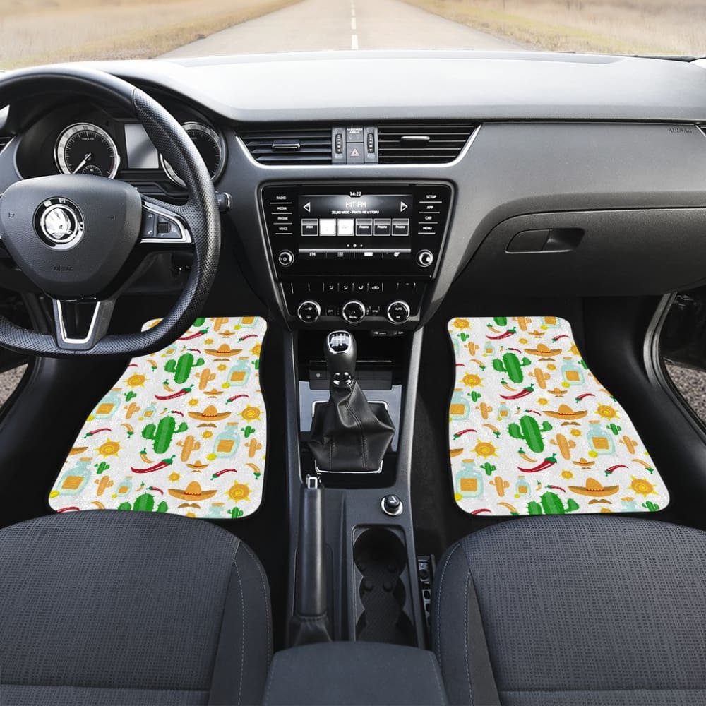 Chili Cactus Plant Mexico Pattern Car Floor Mats