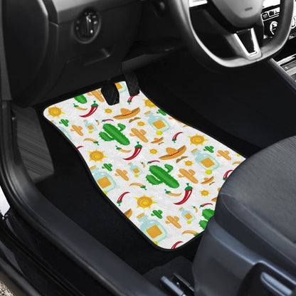 Chili Cactus Plant Mexico Pattern Car Floor Mats