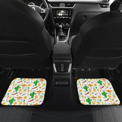 Chili Cactus Plant Mexico Pattern Car Floor Mats