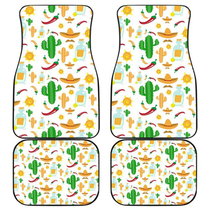 Chili Cactus Plant Mexico Pattern Car Floor Mats