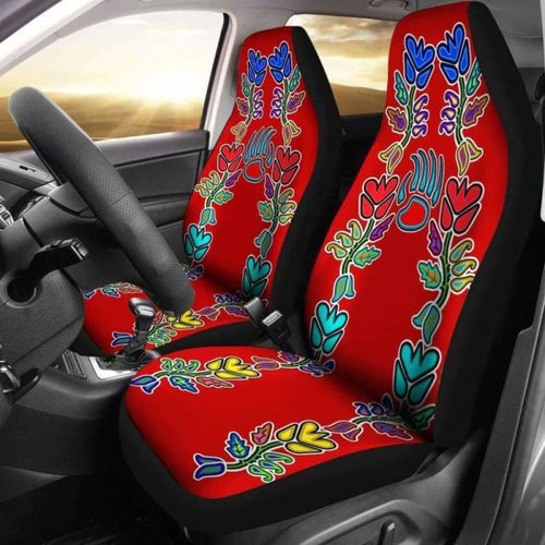 Floral Generations Red with Bearpaw Car Seat Covers