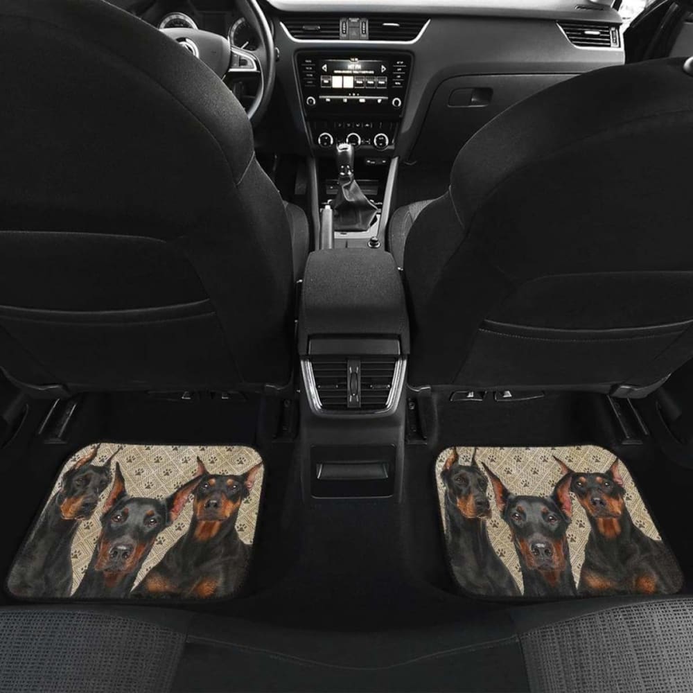 Doberman Car Floor Mats Funny For Doberman Dog Lover