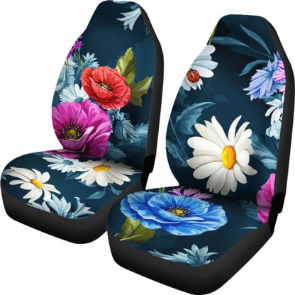 Colorful Flowers Car Seat Covers