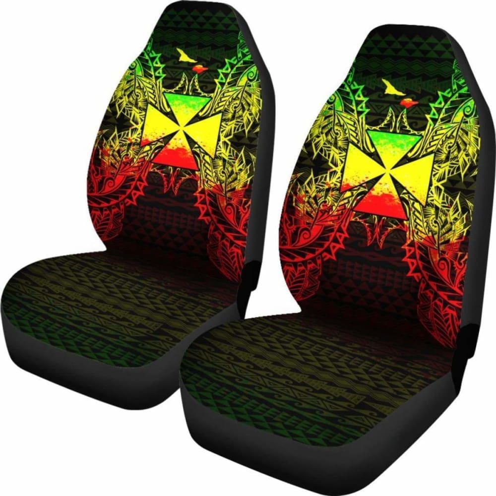 Wallis And Futuna Polynesia Car Seat Cover Map Reggae