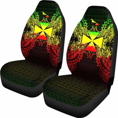 Wallis And Futuna Polynesia Car Seat Cover Map Reggae