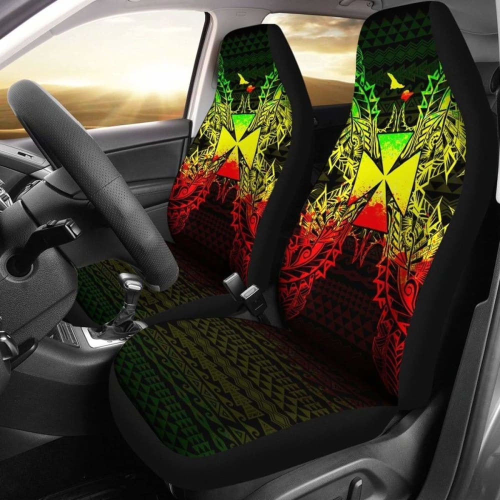 Wallis And Futuna Polynesia Car Seat Cover Map Reggae