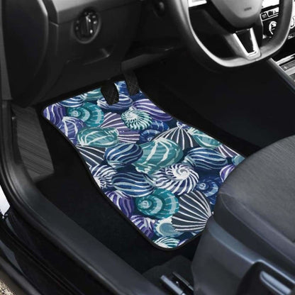 Shell Design Pattern Front And Back Car Mats