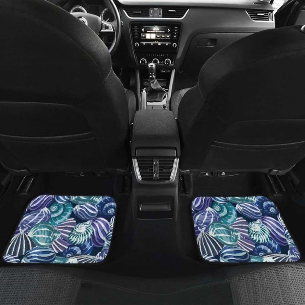 Shell Design Pattern Front And Back Car Mats