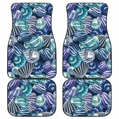 Shell Design Pattern Front And Back Car Mats
