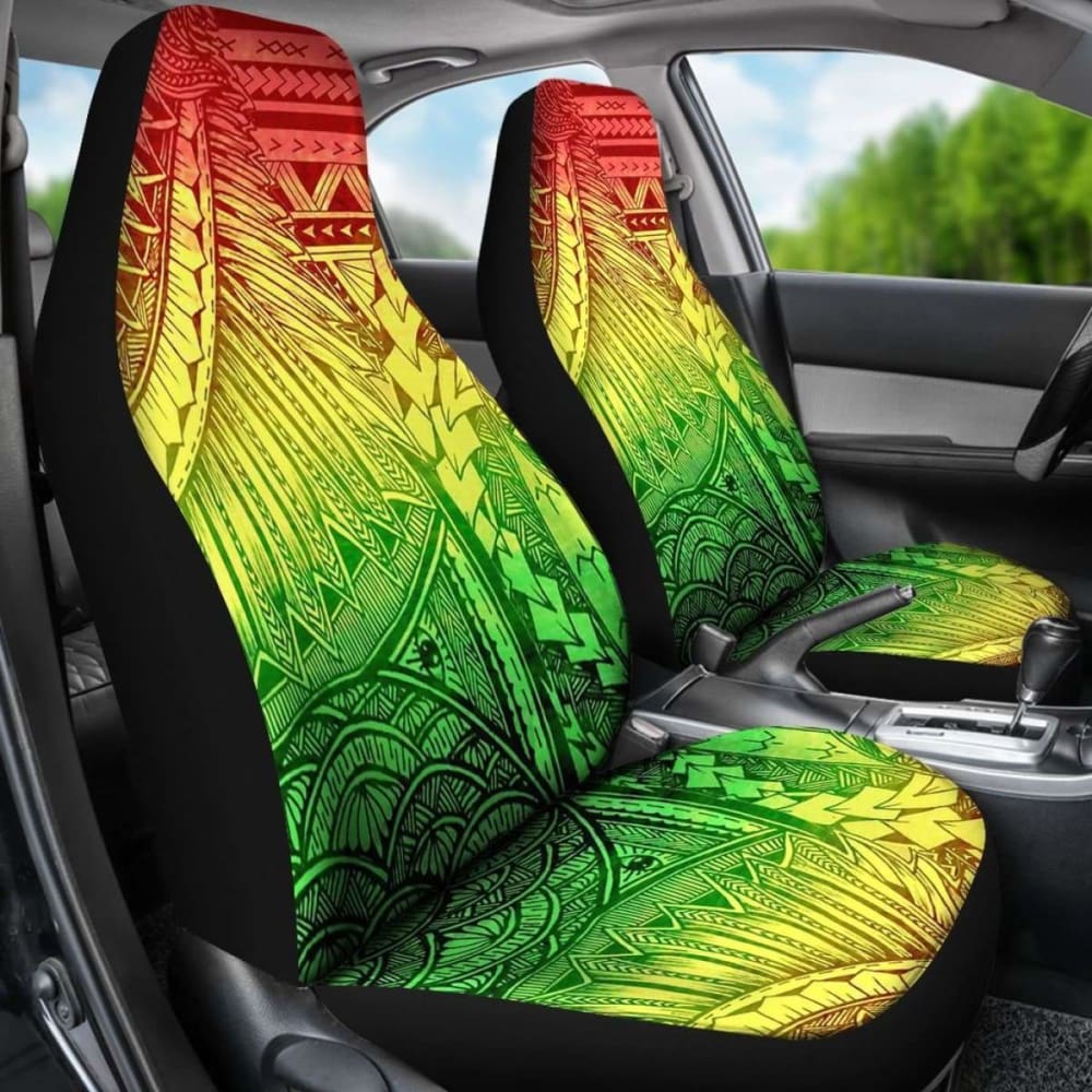 Polynesian Car Seat Cover - Polynesian Tattoo -
