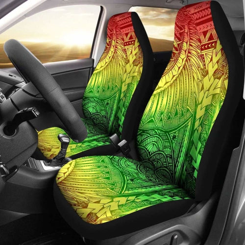 Polynesian Car Seat Cover - Polynesian Tattoo -