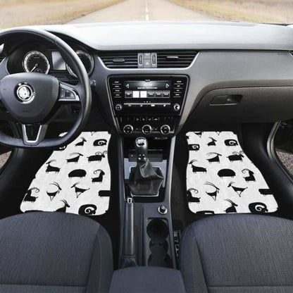 Goat Ram Pattern Front And Back Car Mats