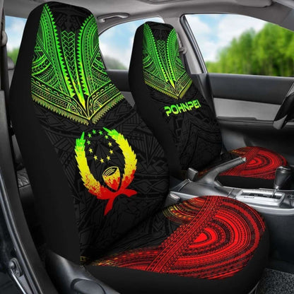 Pohnpei Polynesian Chief Car Seat Cover Reggae Version