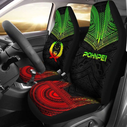 Pohnpei Polynesian Chief Car Seat Cover Reggae Version