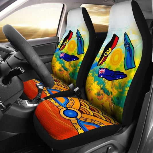 Australia Aboriginal Car Seat Covers, Australia Kangaroo Naidoc Week -
