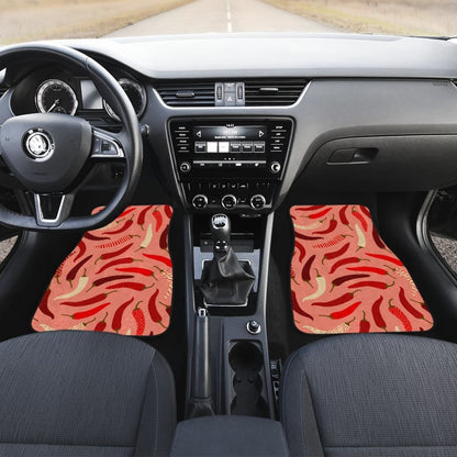 Beautiful Chili Peppers Pattern Car Floor Mats