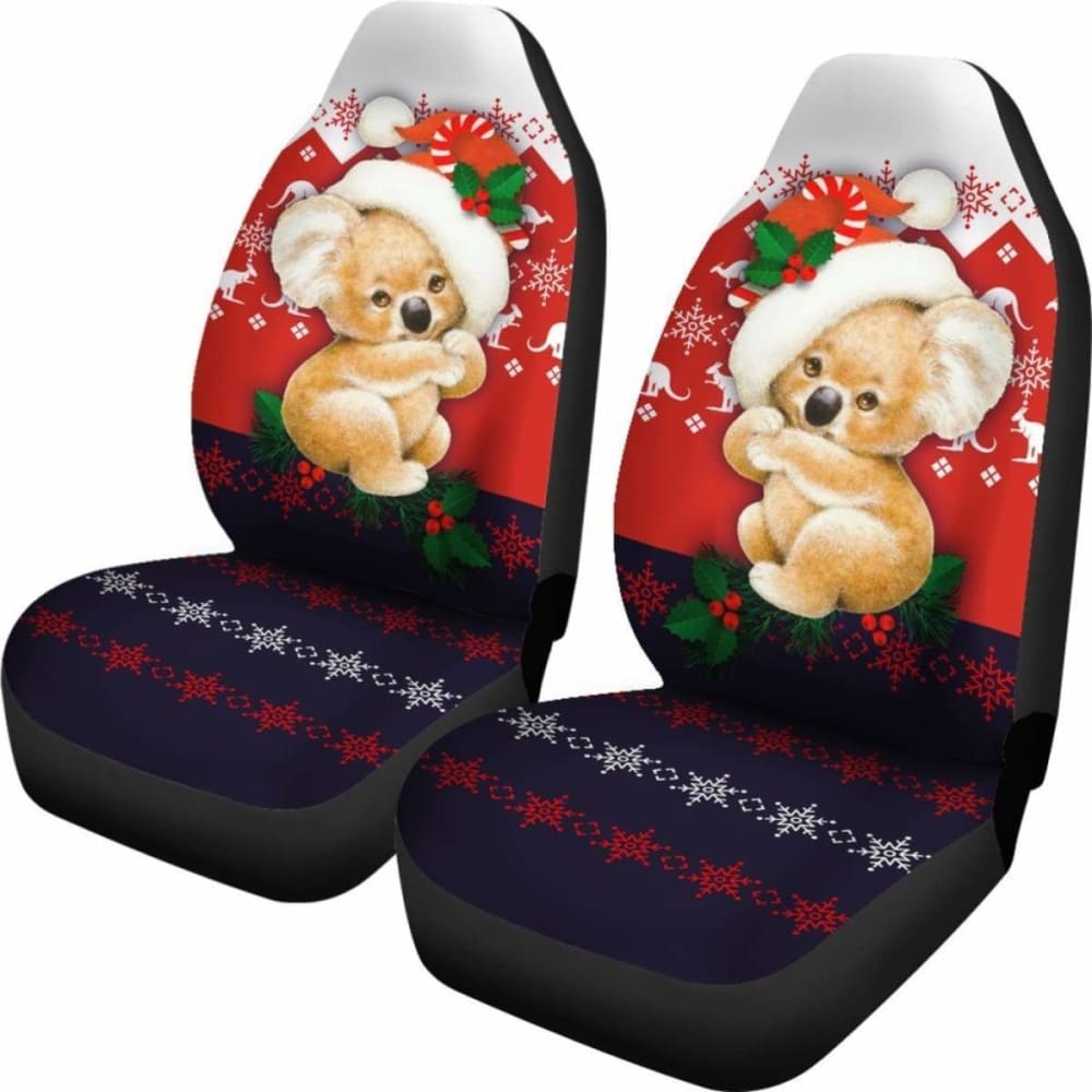 Australia Koala Car Seat Covers - Cute Christmas Koala -