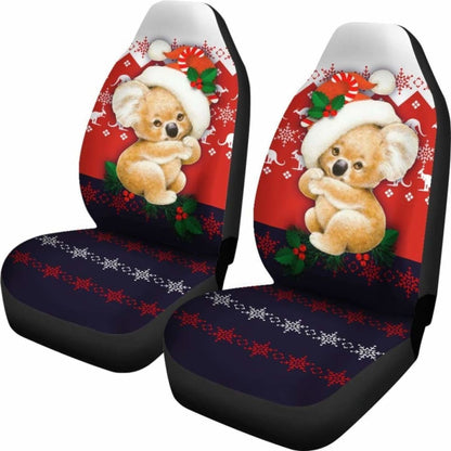 Australia Koala Car Seat Covers - Cute Christmas Koala -
