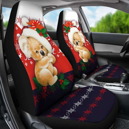 Australia Koala Car Seat Covers - Cute Christmas Koala -
