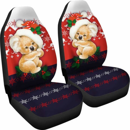 Australia Koala Car Seat Covers - Cute Christmas Koala -