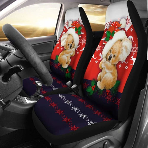 Australia Koala Car Seat Covers - Cute Christmas Koala -
