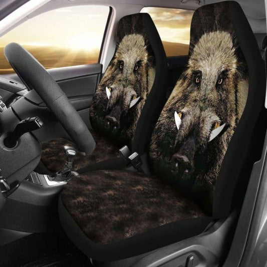 Wild Boar Car Seat Cover
