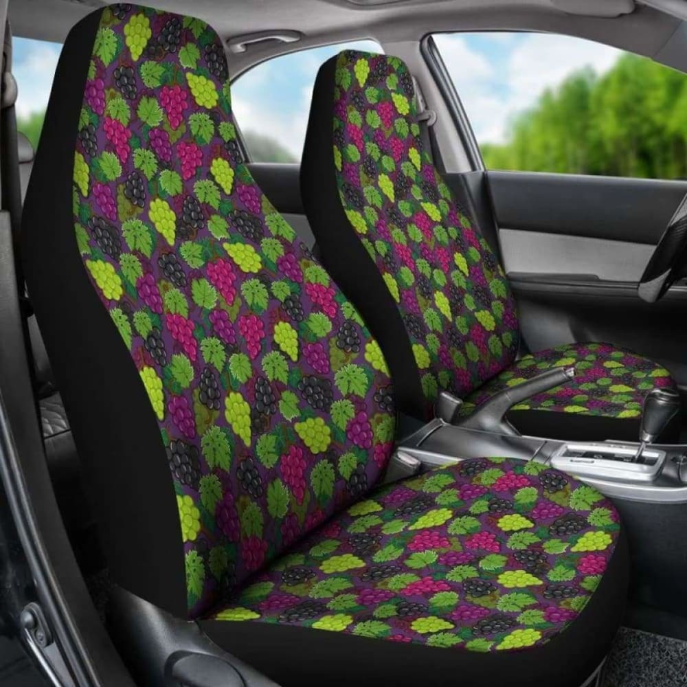 Purple, Red And Green Grapes Car Seat Covers