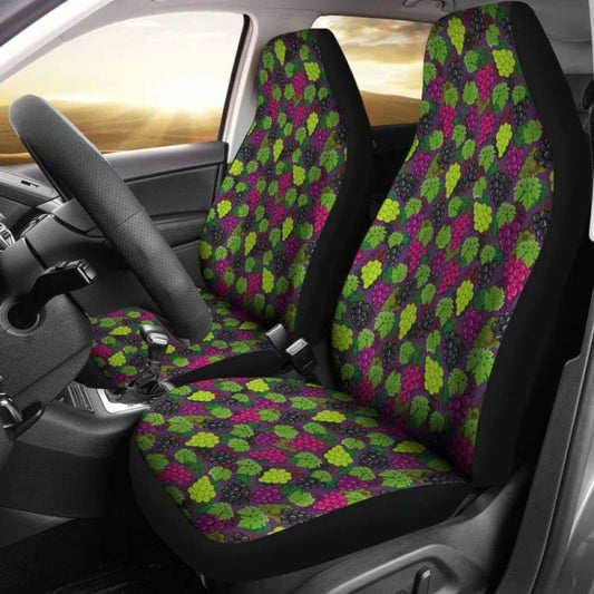 Purple, Red And Green Grapes Car Seat Covers