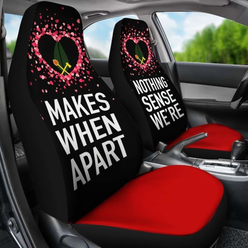 (Alo) Wallis And Futuna Car Seat Covers Couple Valentine Nothing Make Sense (Set Of Two)