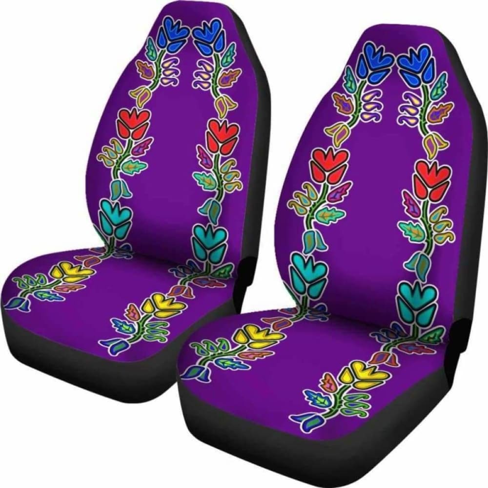 Generations Floral Purple Car Seat Covers