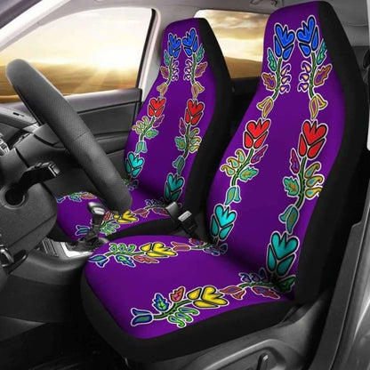 Generations Floral Purple Car Seat Covers