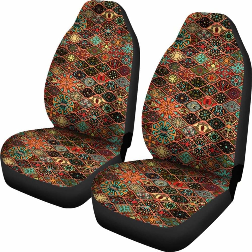 Yoga Floral And Mandala Car Seat Cover S