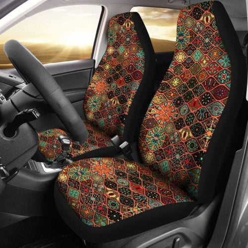 Yoga Floral And Mandala Car Seat Cover S